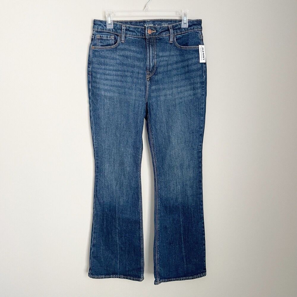 Old Navy Size 10 Extra High Rise Flare Secret Smooth Pockets Jeans New NWT